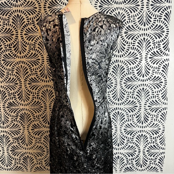 Lanvin Silk Blend Diamond Print Dress - Picture 7 of 16
